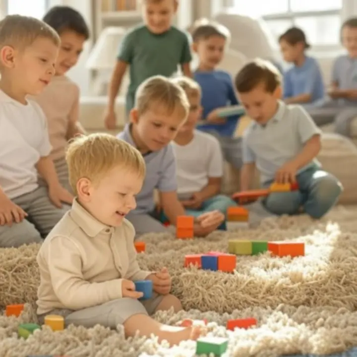 Dzieci bawiące się i pozujące w kolorowych stylizacjach DailyKidsWear