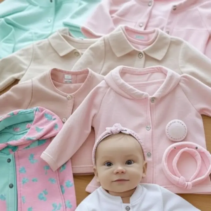 Sezonowe ubranka dziecięce w pastelowych kolorach